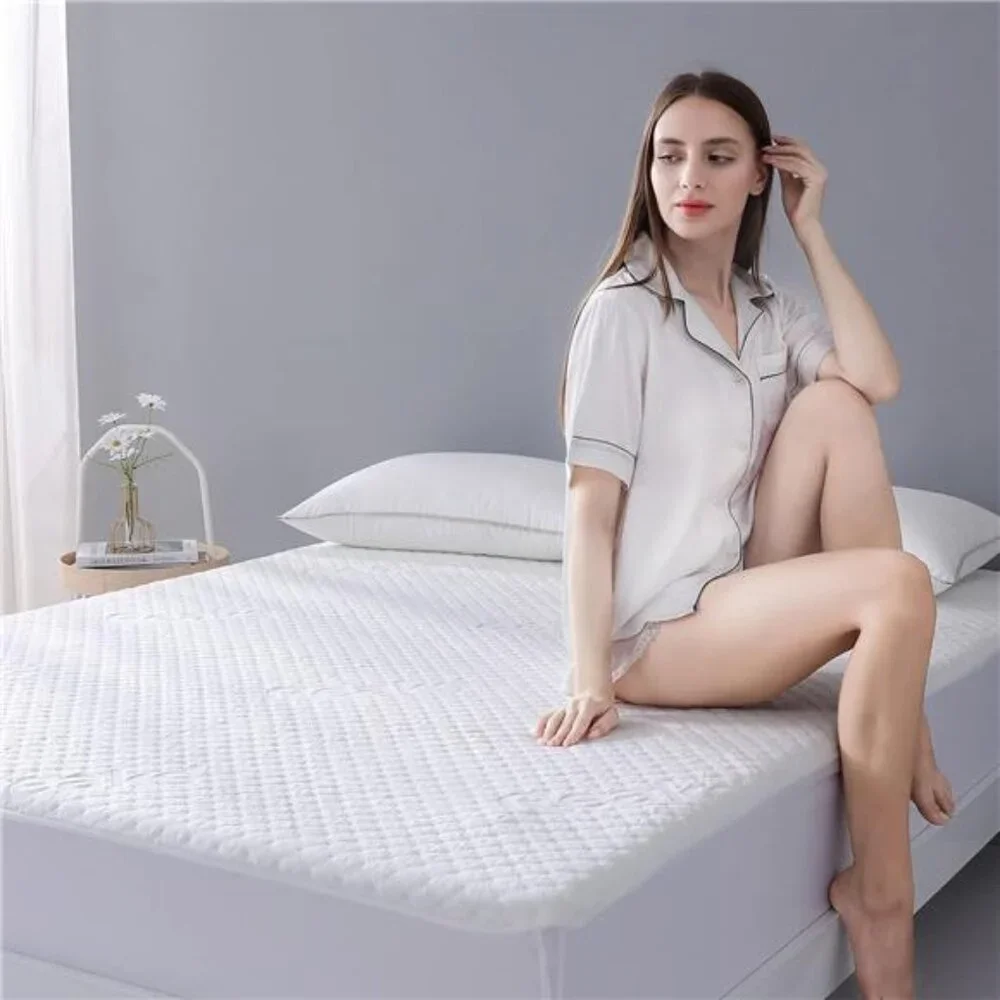 King Size Waterproof Mattress Protector Rayon from Bamboo Fitted Mattress Pad